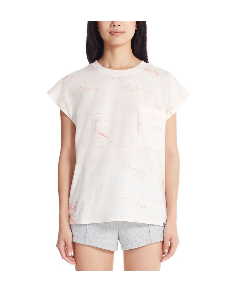 Marc New York Women's Performance Short Sleeve Printed Dolman T-shirt White $21.28 Tops