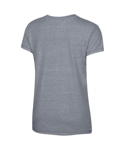 Women's Gray Miami Hurricanes Vault Logo V-Neck T-shirt Gray $21.99 Tops