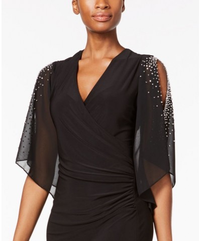 Embellished Cold-Shoulder Dress Black $48.95 Dresses