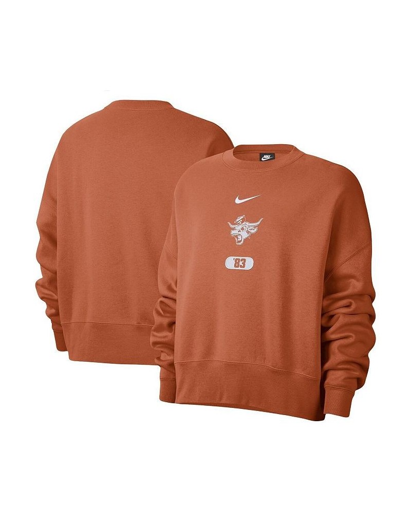 Women's Texas Orange Texas Longhorns Vault Every Day Fleece Pullover Sweatshirt Texas Orange $38.87 Sweatshirts