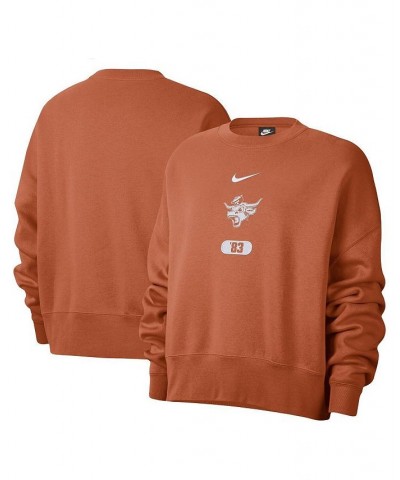 Women's Texas Orange Texas Longhorns Vault Every Day Fleece Pullover Sweatshirt Texas Orange $38.87 Sweatshirts