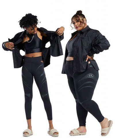 x Cardi B Women's Long-Sleeve Collared Top Black $28.42 Tops