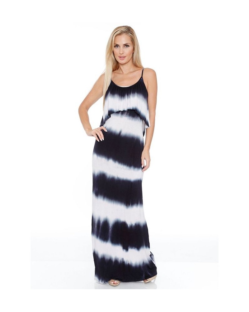 Women's Kaleatie Dye Overlay Maxi Dress Black $37.44 Dresses