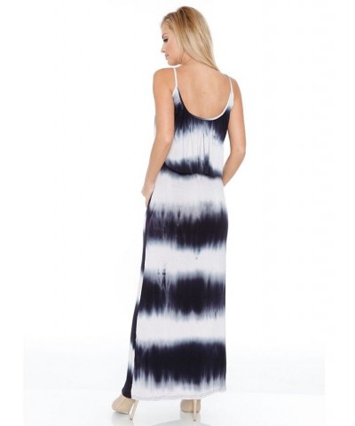 Women's Kaleatie Dye Overlay Maxi Dress Black $37.44 Dresses