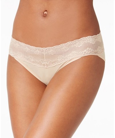 Bliss Perfection Lace-Waist Bikini Underwear 756092 Cafe (Nude 5) $12.98 Underwears