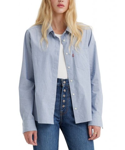 Women's Hemming Cotton Patch-Pocket Shirt Seraphina $30.10 Tops