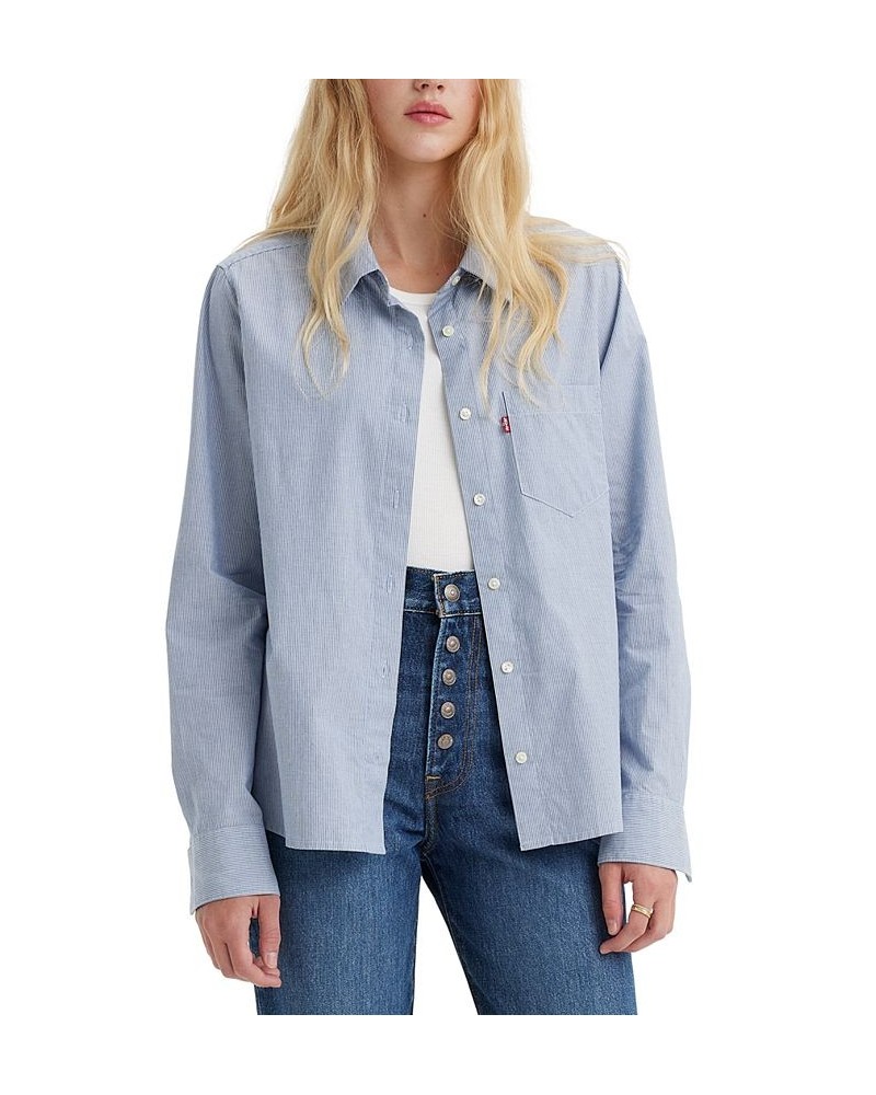 Women's Hemming Cotton Patch-Pocket Shirt Seraphina $30.10 Tops