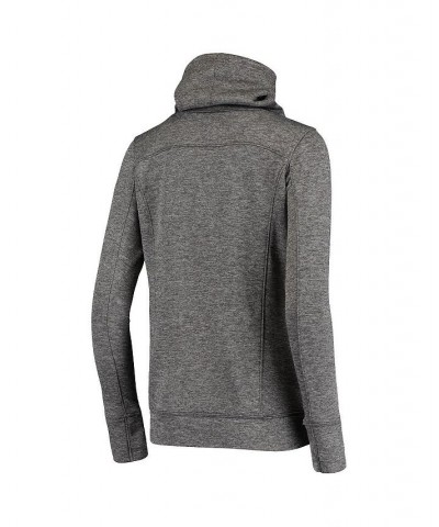 Women's Heathered Gray Oakland Athletics 2018 Postseason Block Plate Tri-Blend Pullover Hoodie Heathered Gray $40.50 Sweatshirts