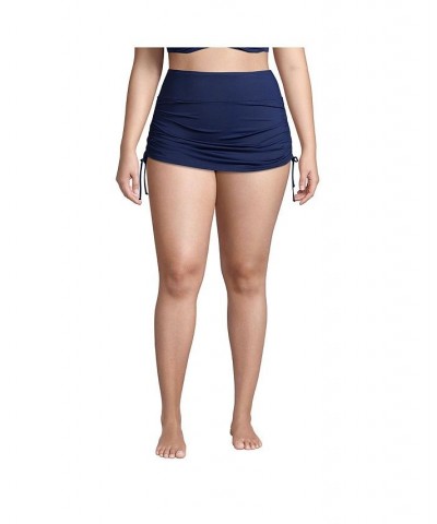 Women's Plus Size Tummy Control Adjustable Swim Skirt Swim Bottoms Black $39.75 Swimsuits