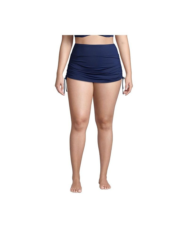 Women's Plus Size Tummy Control Adjustable Swim Skirt Swim Bottoms Black $39.75 Swimsuits