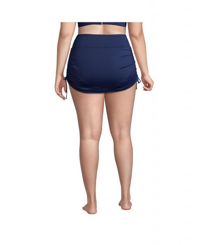 Women's Plus Size Tummy Control Adjustable Swim Skirt Swim Bottoms Black $39.75 Swimsuits