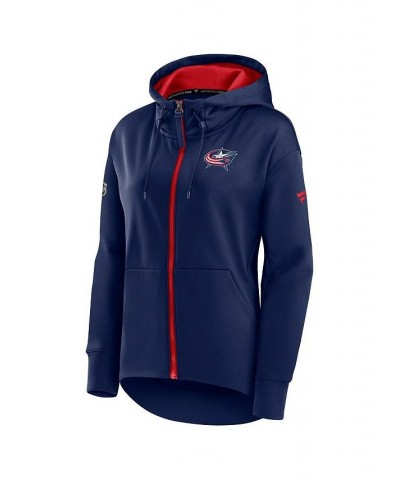 Women's Branded Navy Columbus Blue Jackets Authentic Pro Rink Full-zip Hoodie Navy $50.00 Sweatshirts