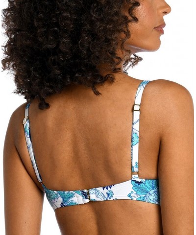 Santorini Over-The-Shoulder Paisley-Print Bikini Top & Bottoms Floral / Emerald $45.57 Swimsuits