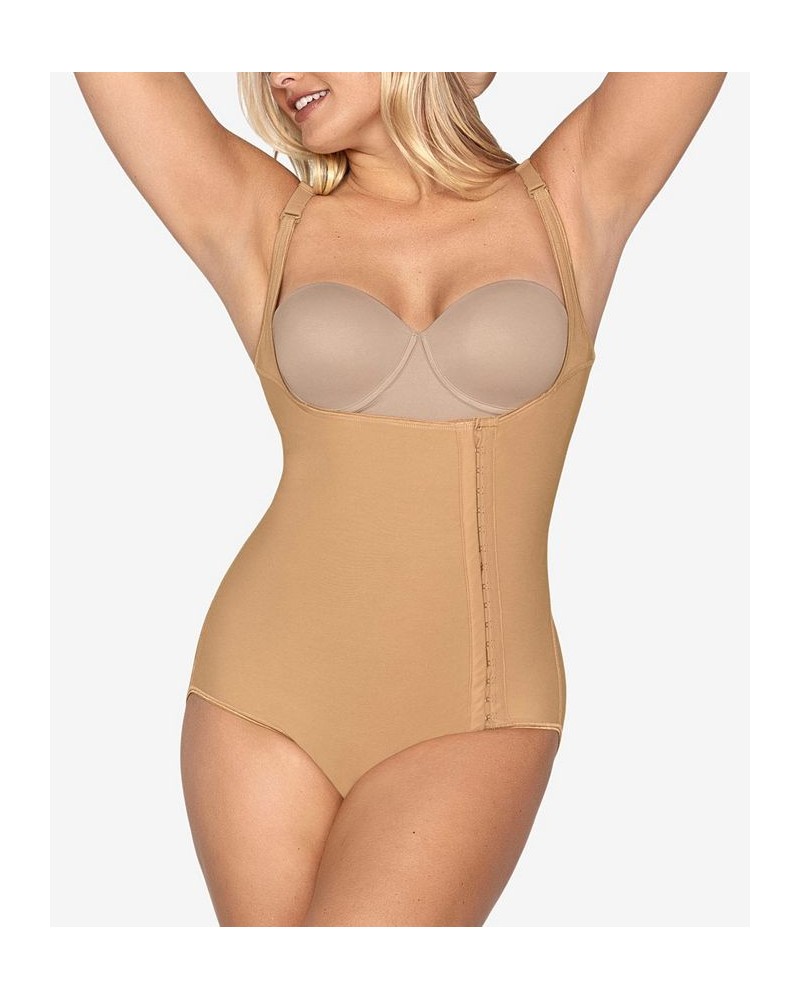 Women's Diagonal Hook and Eye Classic Bottom Firm Body Shaper Tan/Beige $47.25 Shapewear