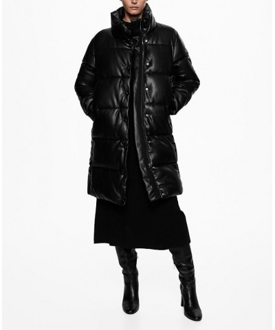 Women's Quilted Skin Style Jacket Black $79.20 Coats