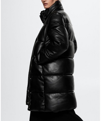 Women's Quilted Skin Style Jacket Black $79.20 Coats