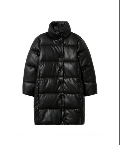 Women's Quilted Skin Style Jacket Black $79.20 Coats