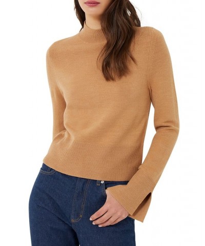 Women's Babysoft Bell-Sleeve Sweater Brown $18.49 Sweaters