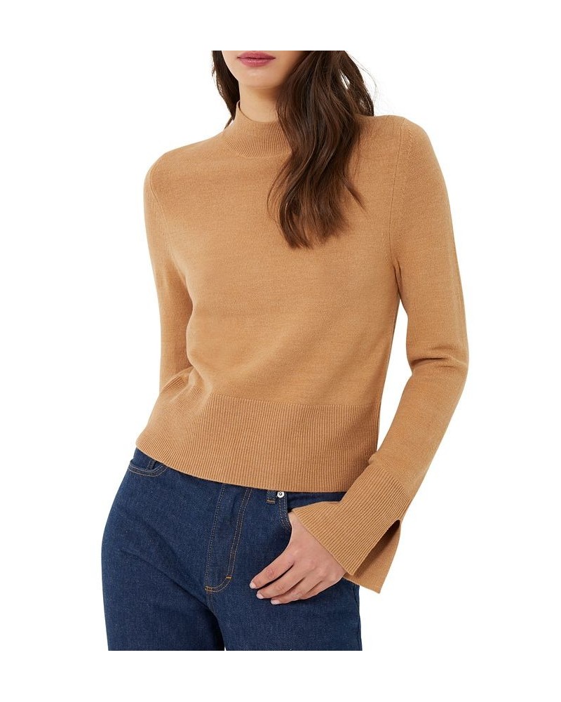 Women's Babysoft Bell-Sleeve Sweater Brown $18.49 Sweaters