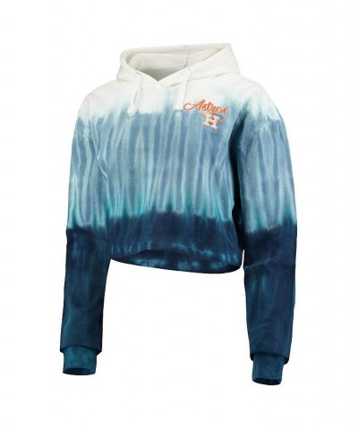 Women's Navy Houston Astros Dip-Dye Hoodie T-shirt and Pants Sleep Set Navy $32.00 Pajama