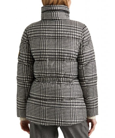 Women's Glencheck Print Hooded Puffer Coat Enlarged Glencheck $69.00 Coats