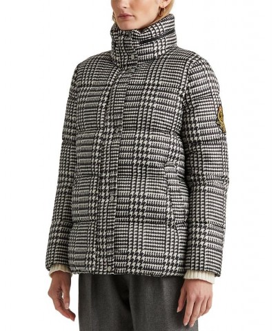 Women's Glencheck Print Hooded Puffer Coat Enlarged Glencheck $69.00 Coats