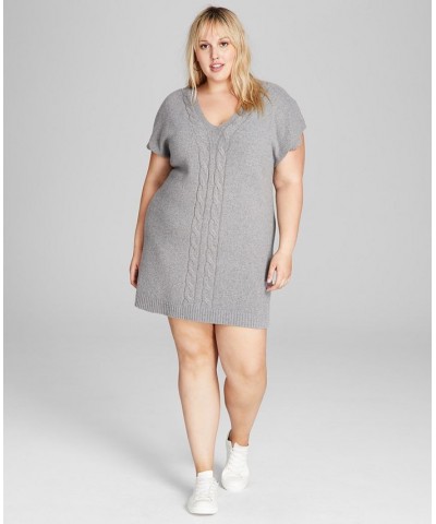 Trendy Plus Size Vest Dress Gray $17.60 Dresses