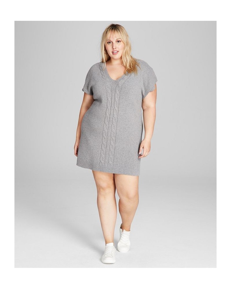 Trendy Plus Size Vest Dress Gray $17.60 Dresses