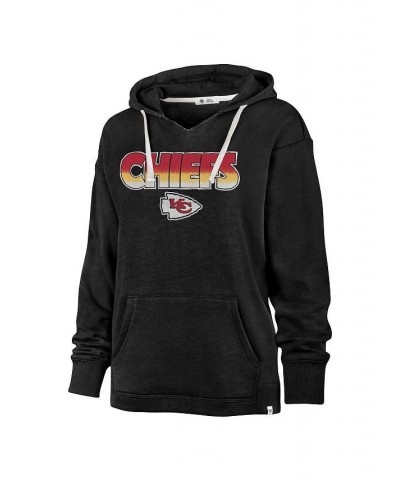 Women's Black Kansas City Chiefs Color Rise Kennedy Pullover Hoodie Black $35.70 Sweatshirts