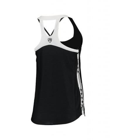 Women's Black Brooklyn Nets Dual Team Tank Top Black $50.60 Tops