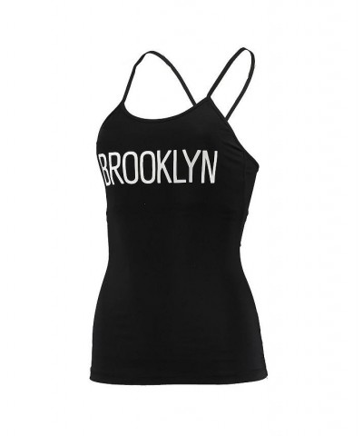 Women's Black Brooklyn Nets Dual Team Tank Top Black $50.60 Tops