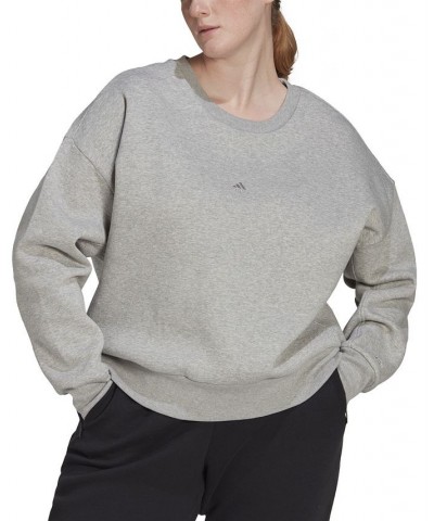 Plus Size All Season Crewneck Sweatshirt Medium Grey Heather $27.49 Sweatshirts