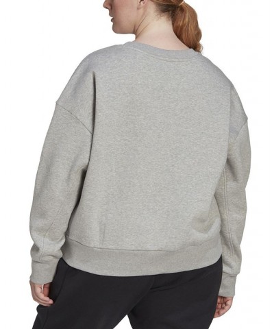 Plus Size All Season Crewneck Sweatshirt Medium Grey Heather $27.49 Sweatshirts