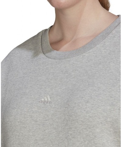 Plus Size All Season Crewneck Sweatshirt Medium Grey Heather $27.49 Sweatshirts