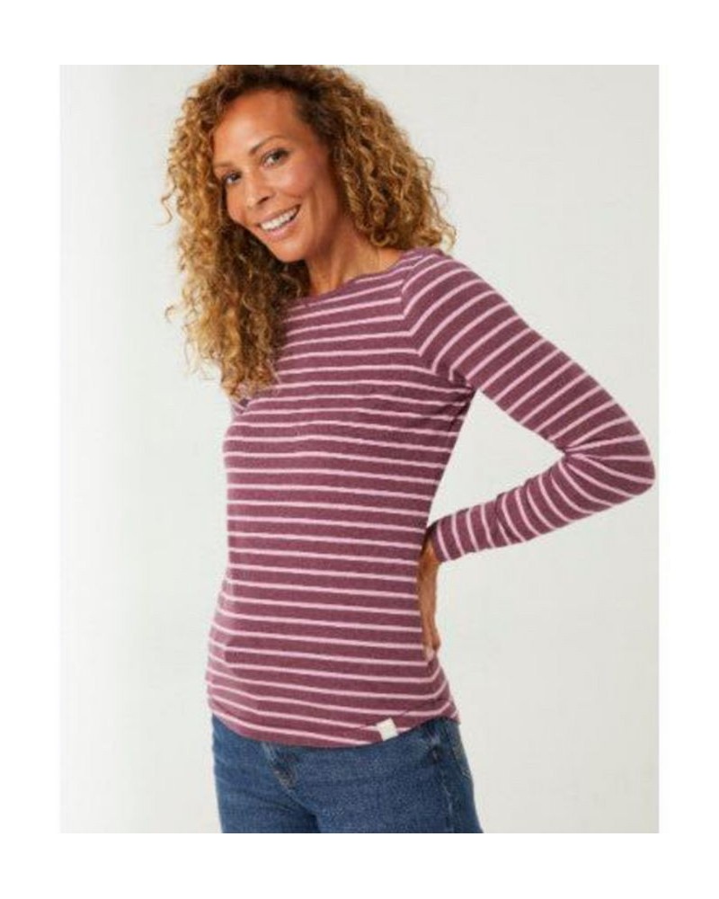 Organic Cotton Breton Tee - Women's Purple $20.77 Tops