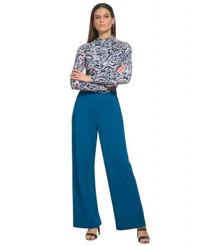 Women's Side-Zip Wide-Leg Pants Dark Topaz $29.15 Pants