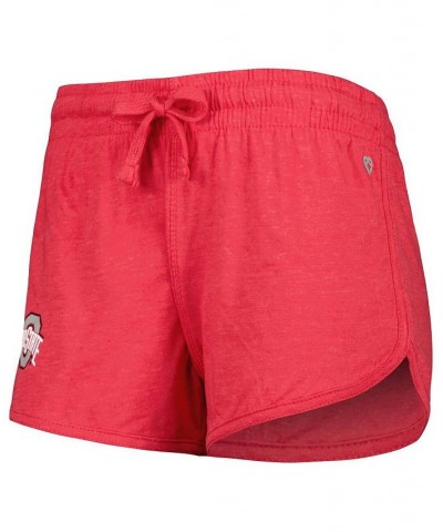 Women's Heather Scarlet Ohio State Buckeyes Simone Core Shorts Scarlet $21.07 Shorts