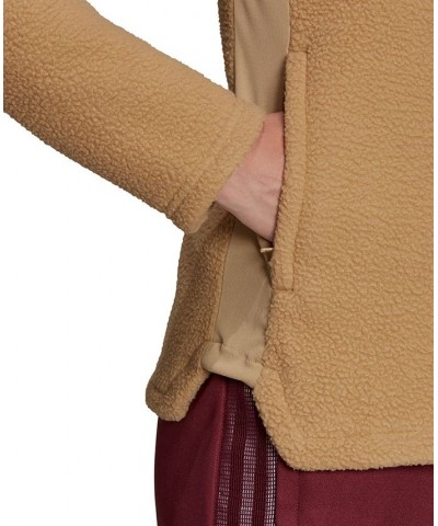 Women's Tiro Winterized Fleece Jacket Beige Tone $45.00 Jackets