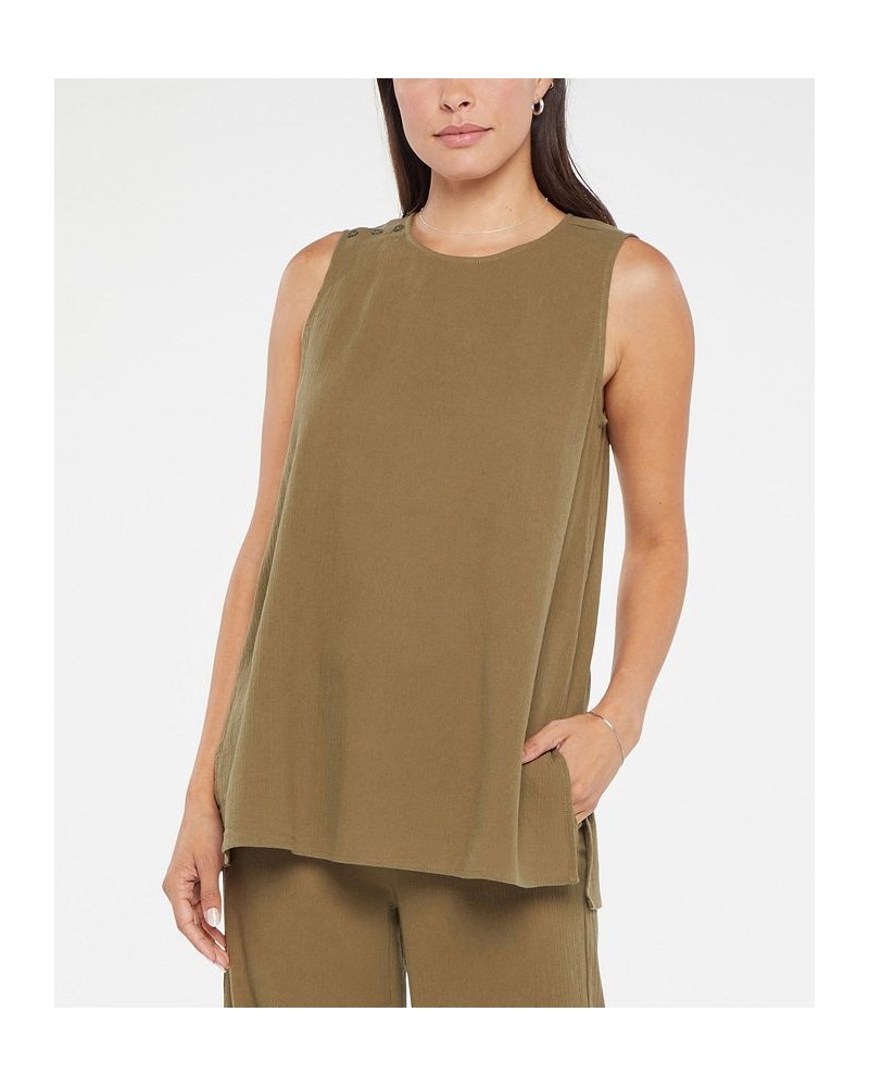 Women's Sleeveless Tunic Top Moss $33.97 Tops