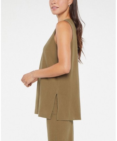 Women's Sleeveless Tunic Top Moss $33.97 Tops