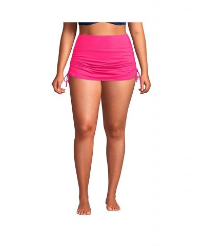 Women's Plus Size Tummy Control Adjustable Swim Skirt Swim Bottoms Turquoise $39.75 Swimsuits