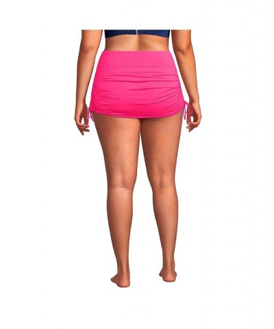 Women's Plus Size Tummy Control Adjustable Swim Skirt Swim Bottoms Turquoise $39.75 Swimsuits