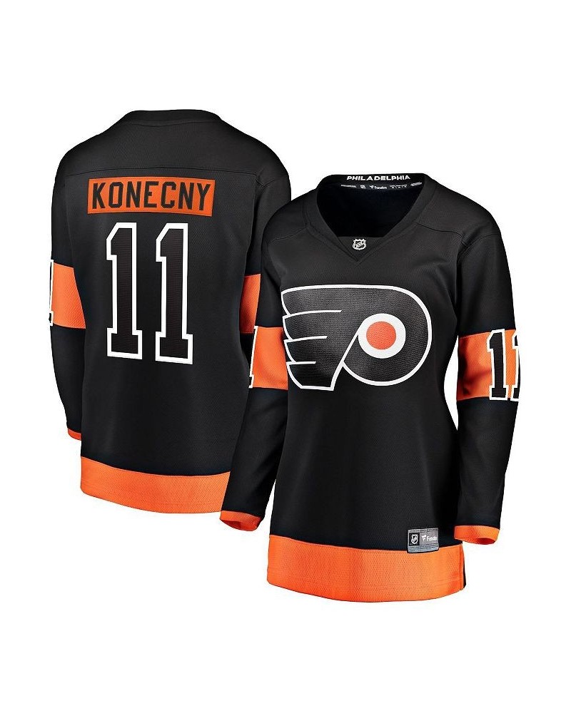 Women's Travis Konecny Black Philadelphia Flyers Alternate Premier Breakaway Jersey Black $79.20 Jersey