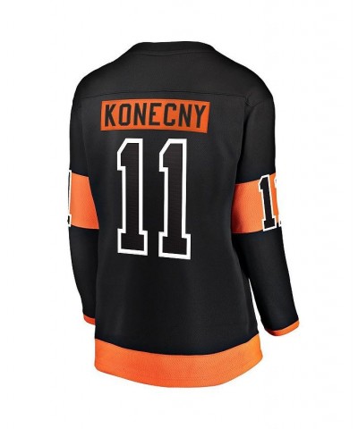 Women's Travis Konecny Black Philadelphia Flyers Alternate Premier Breakaway Jersey Black $79.20 Jersey