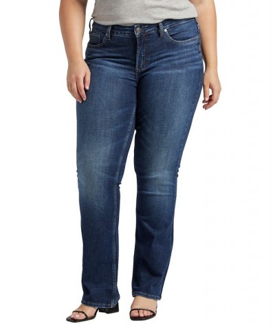 Plus Size Suki Slim Boot-Cut Jeans Indigo $27.18 Jeans