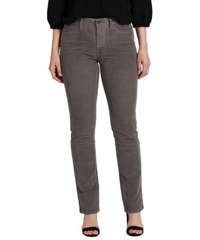 Women's Ruby Mid Rise Straight Leg Pants Dark Gray $45.76 Pants