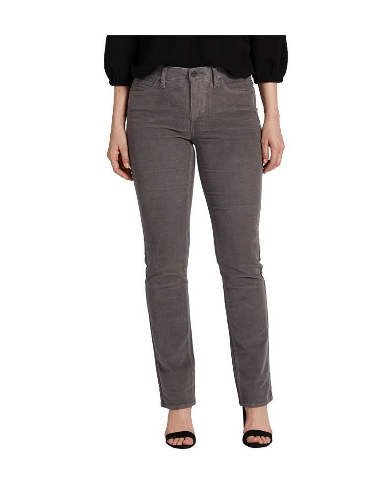 Women's Ruby Mid Rise Straight Leg Pants Dark Gray $45.76 Pants