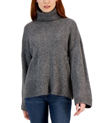 Women's Easy Pull-On Cowlneck Sweater Gray $24.30 Sweaters