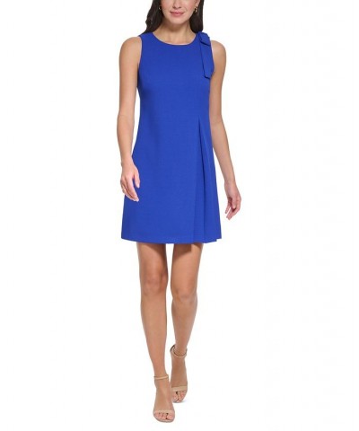 Petite Bow-Trimmed Sleeveless Crepe Dress Cob $64.86 Dresses