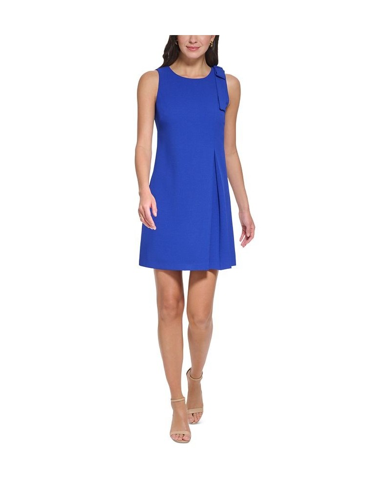 Petite Bow-Trimmed Sleeveless Crepe Dress Cob $64.86 Dresses